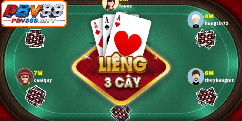 Bài liêng là một biến thể đánh bài PBV88 vô cùng kịch tính